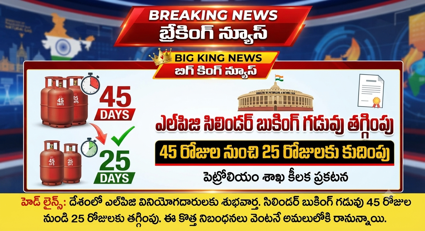 ఎల్పీజీ సిలిండర్‌ బుకింగ్‌ నిబంధనల్లో మార్పులు.వినియోగదారులకు భారీ ఊరట.
