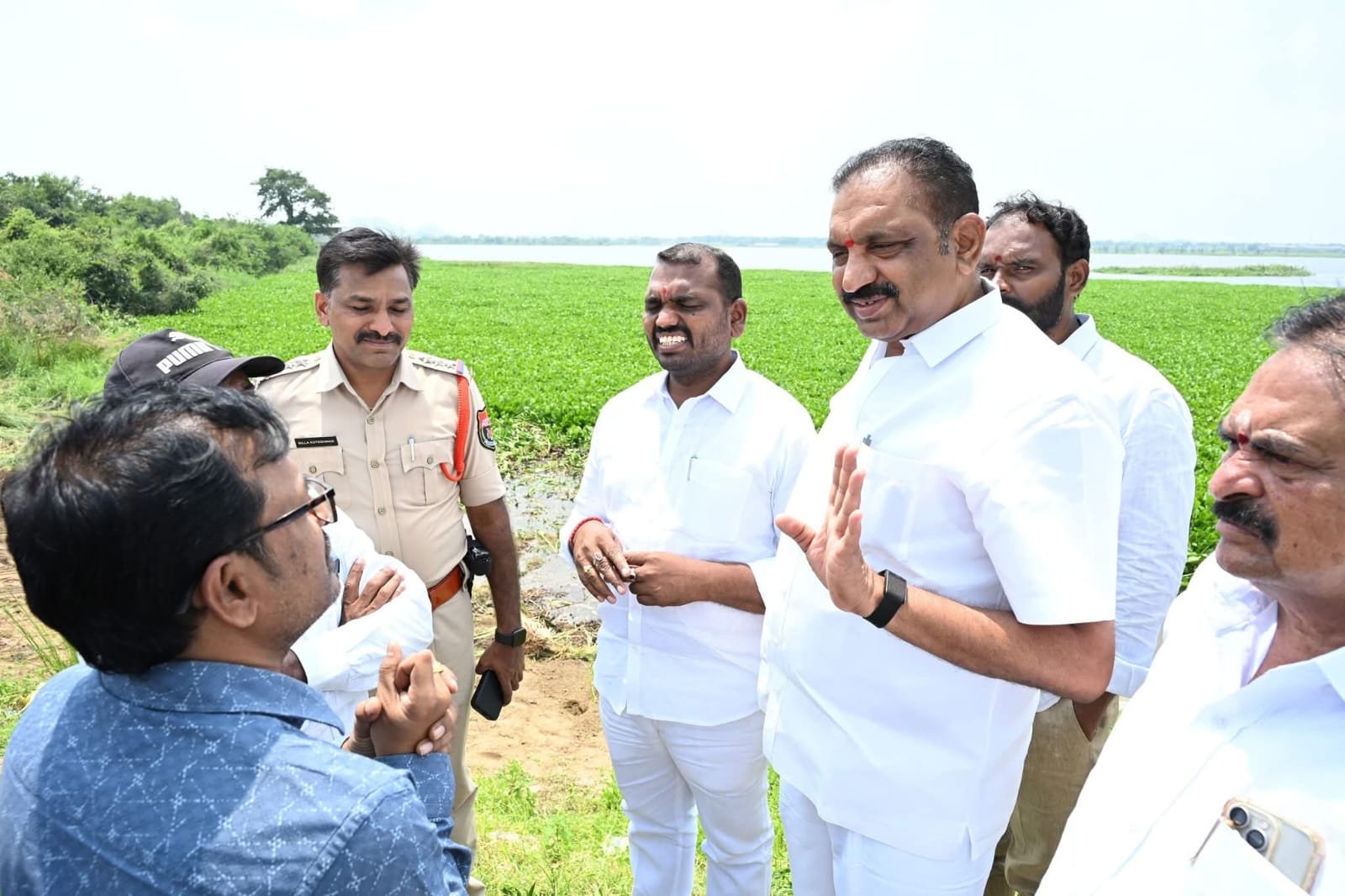 కొత్తపల్లి చెరువు వద్ద గణేష్ నిమజ్జన ఏర్పాట్ల పరిశీలన – భక్తులకు ఎలాంటి ఇబ్బందులు తలెత్తకుండా చర్యలు