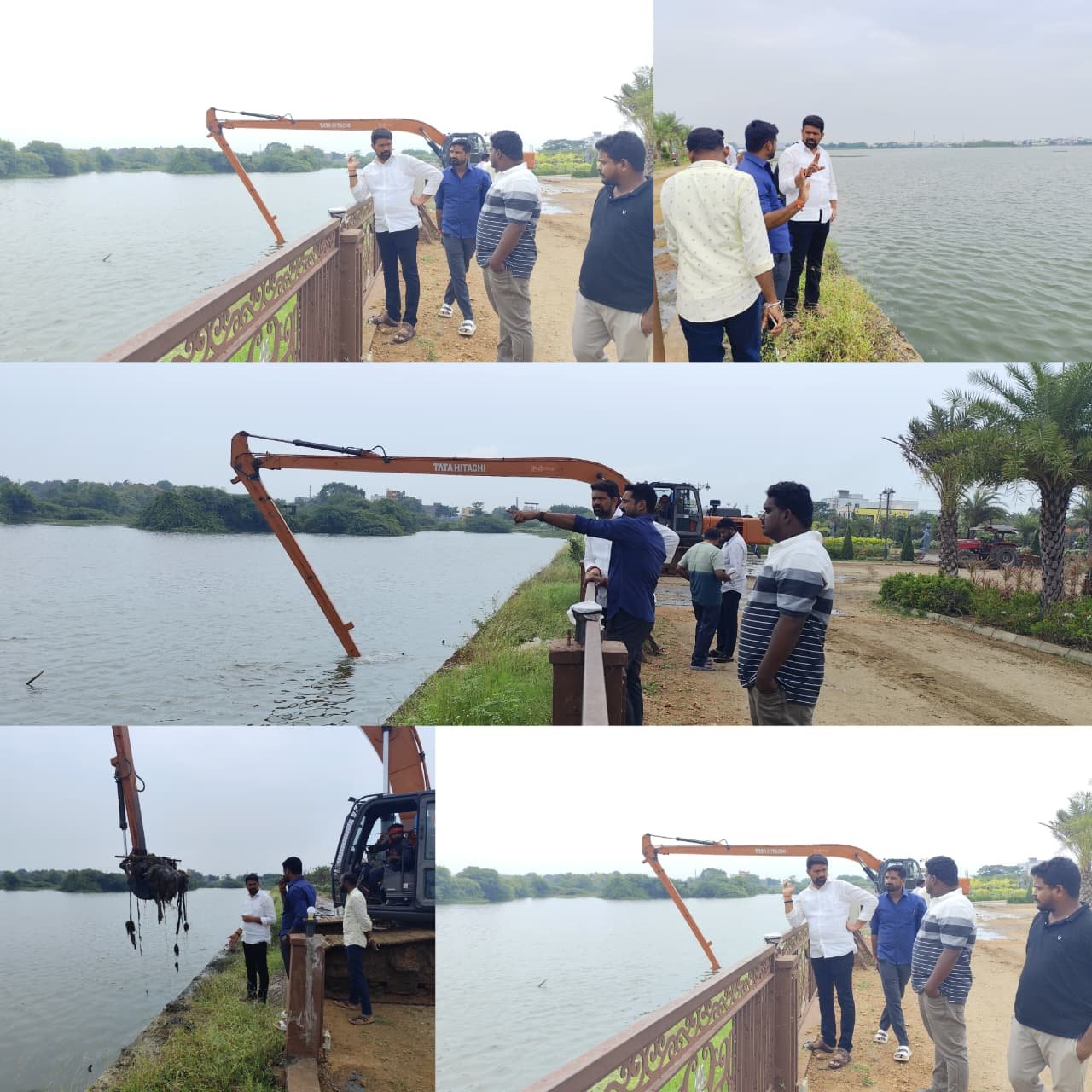 వినాయక నిమజ్జన ఏర్పాట్లను పరిశీలించిన మున్సిపల్ చైర్మన్ పుల్కం రాజు