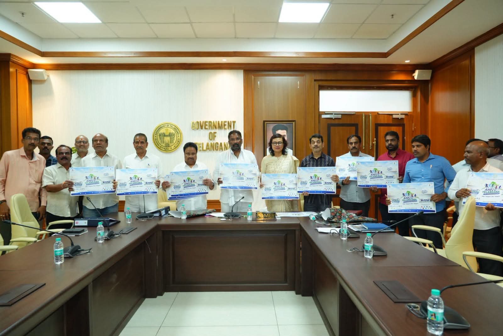 తెలంగాణలో నిరంతర క్రీడా ఉద్యమం ‘ఖేలో తెలంగాణ’ ప్రారంభం.పోస్టర్ ఆవిష్కరించిన క్రీడాశాఖ మంత్రి వాకిటి శ్రీహరి