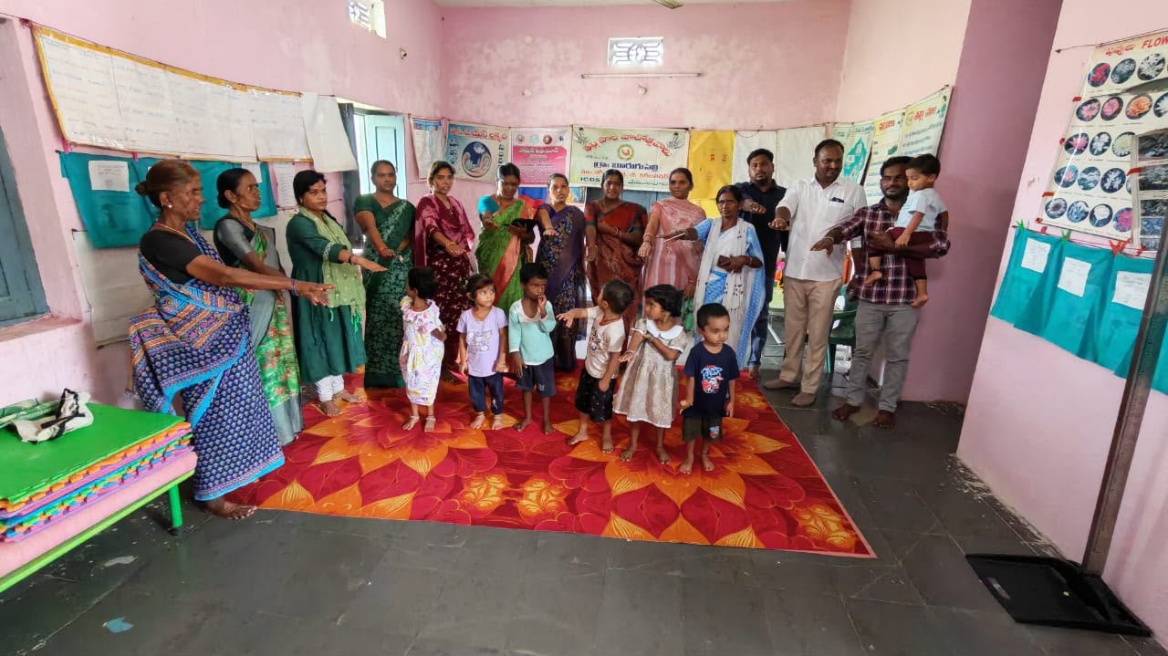 బూరుగుపల్లి అంగన్‌వాడీ కేంద్రంలో ఘనంగా పోషణ మాసోత్సవాలు